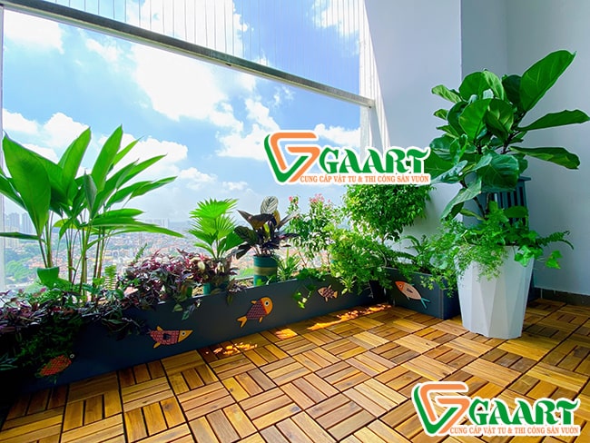 vỉ gỗ nhựa lót sàn ngoài trời