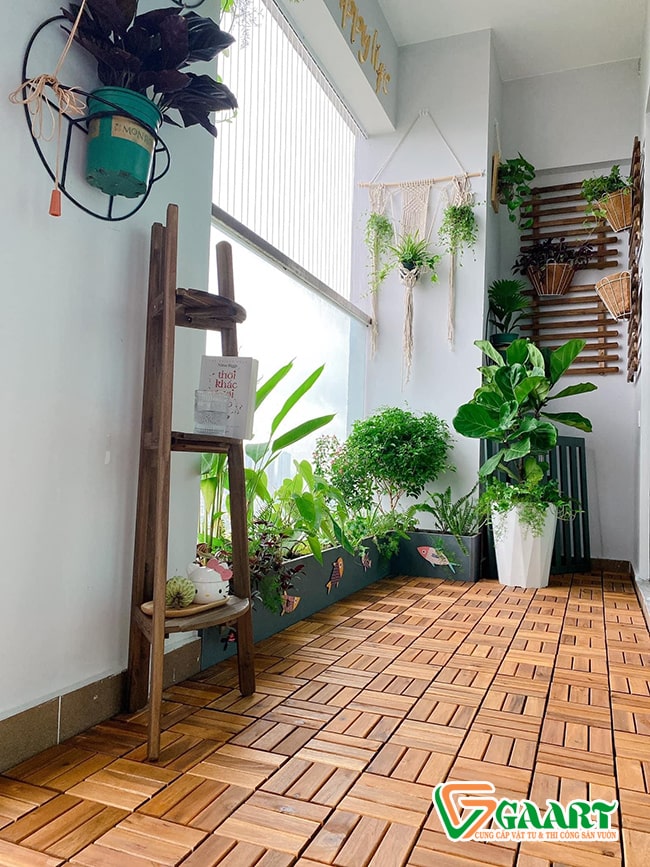 vỉ gỗ nhựa lót sàn ngoài trời