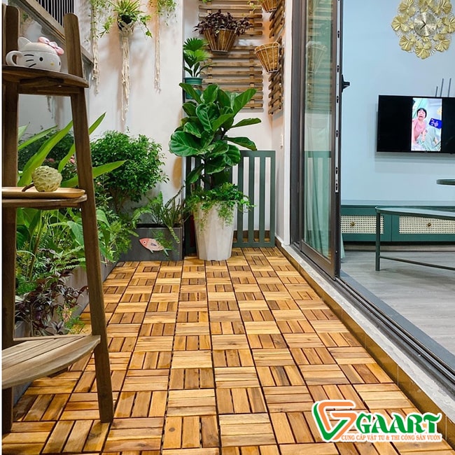 vỉ gỗ nhựa lát sàn ngoài trời