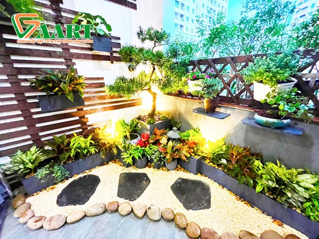 Tiểu Cảnh Ban Công Biệt Thự