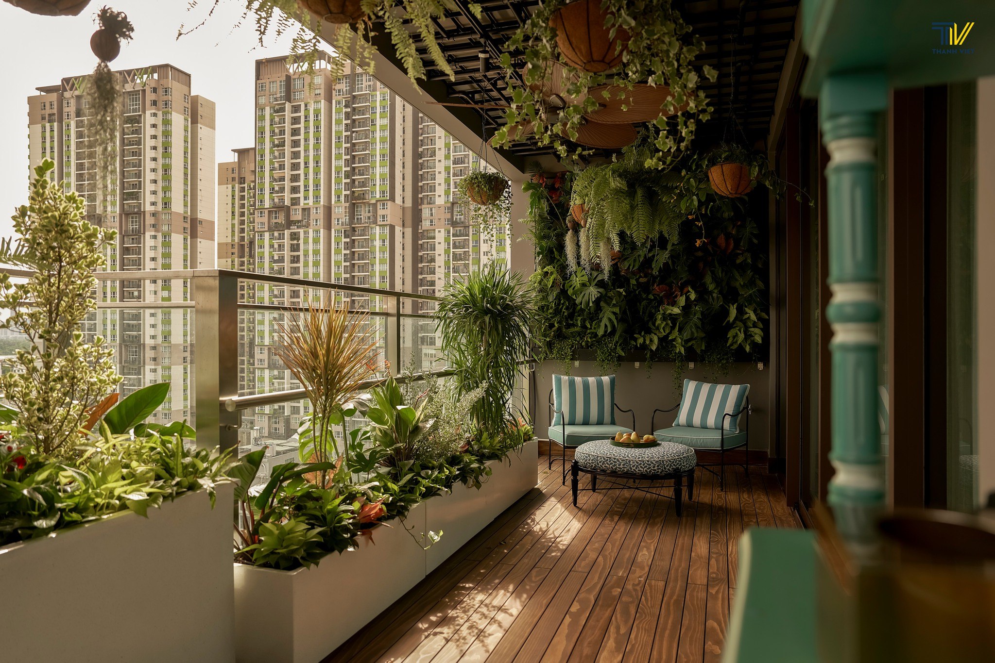 Thi công tiểu cảnh ban công đẹp