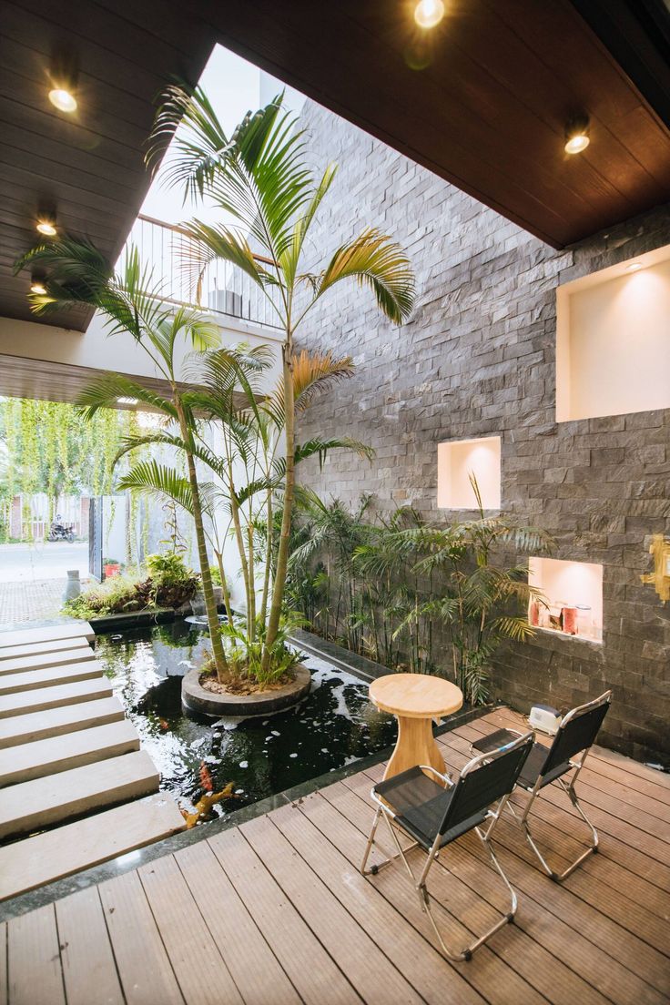 Tiểu cảnh giếng trời nước