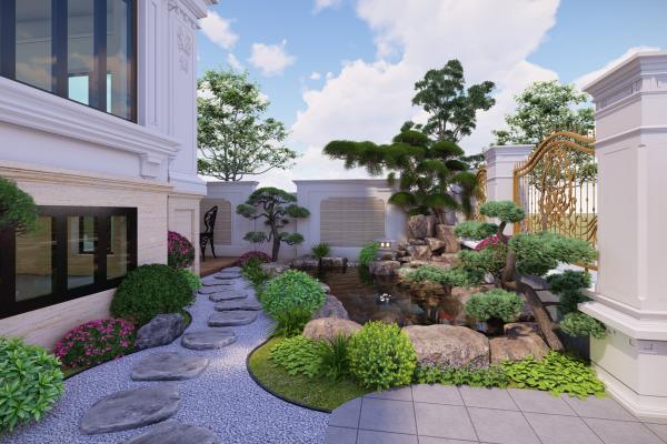 Thiết kế thi công sân vườn biệt thự đẹp nhất